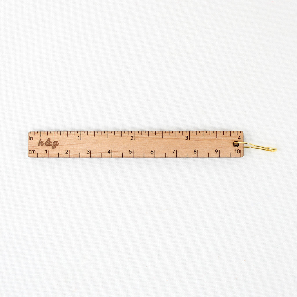 4" Wooden Ruler