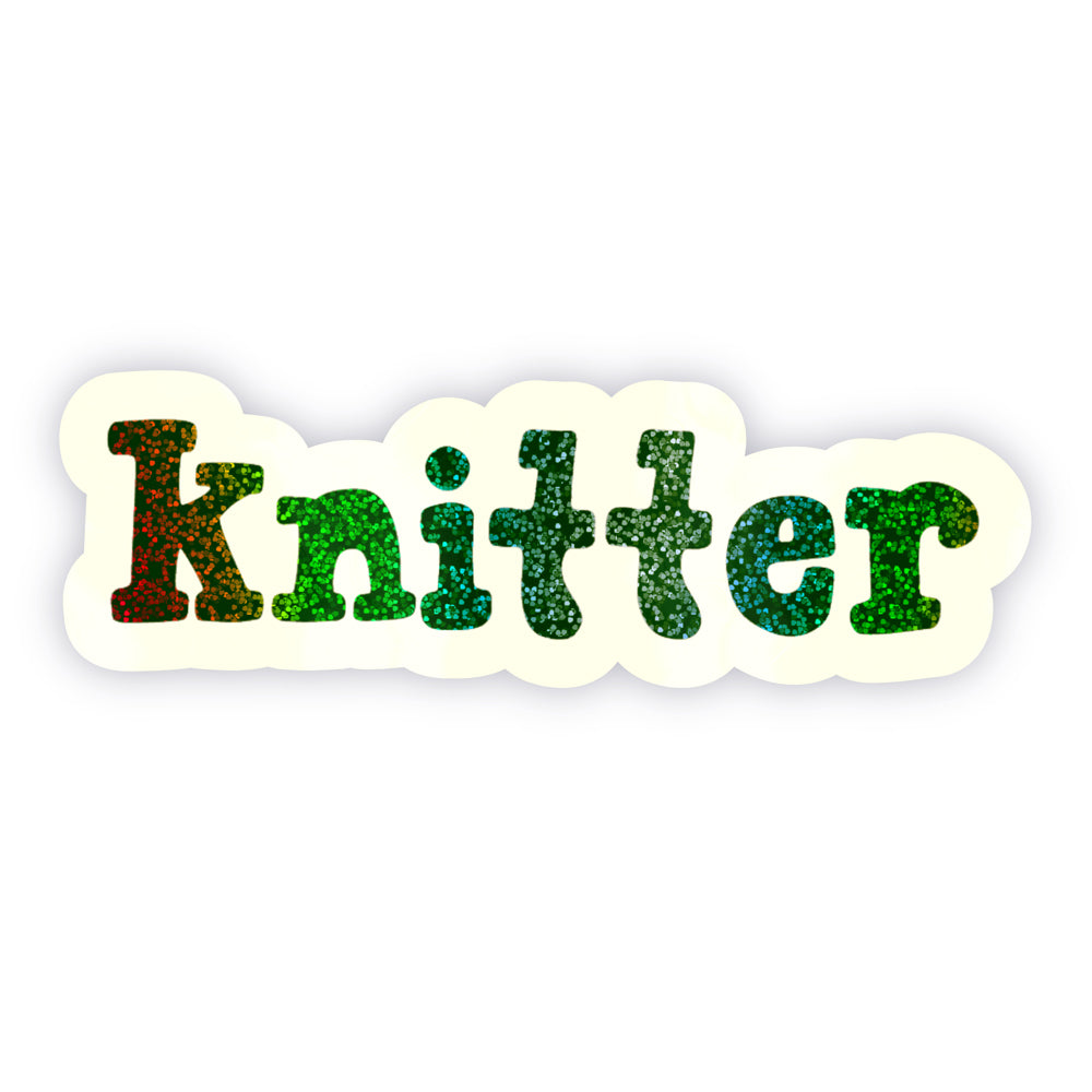 Glitter Knitter Sticker