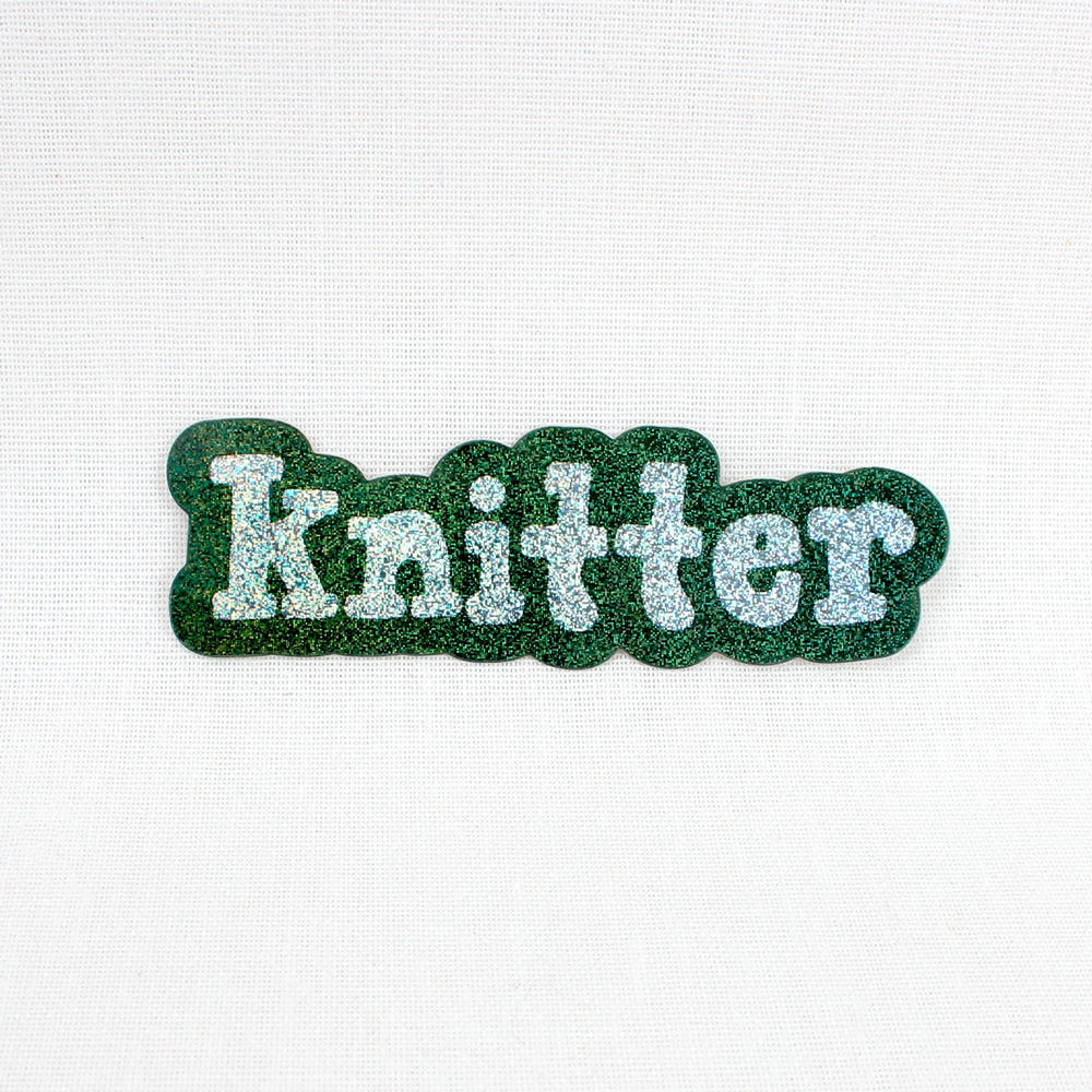 Glitter Knitter Sticker