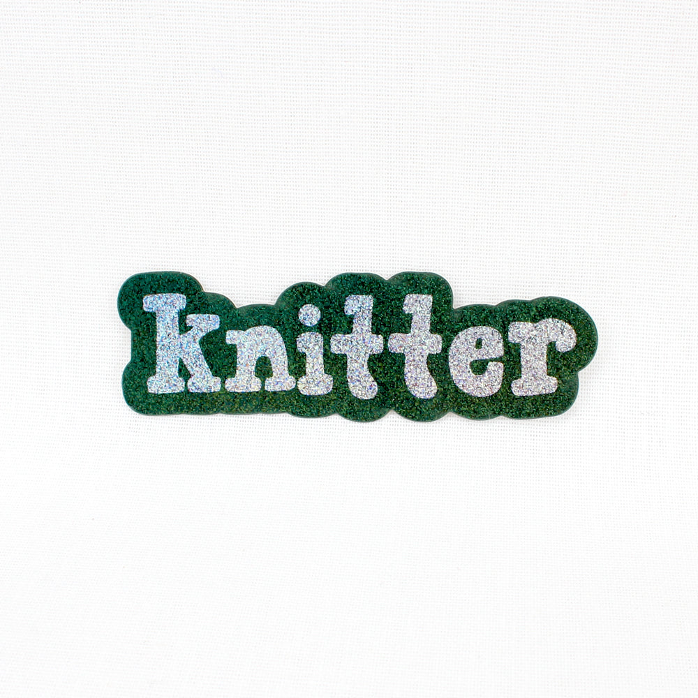 Glitter Knitter Sticker