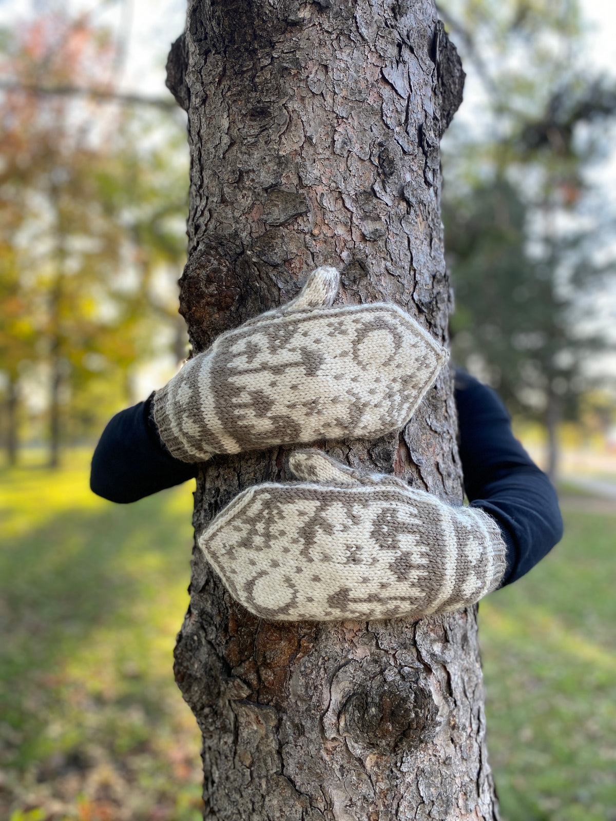 Harvest Moon Mushroom Mittens - Digital Knitting Pattern