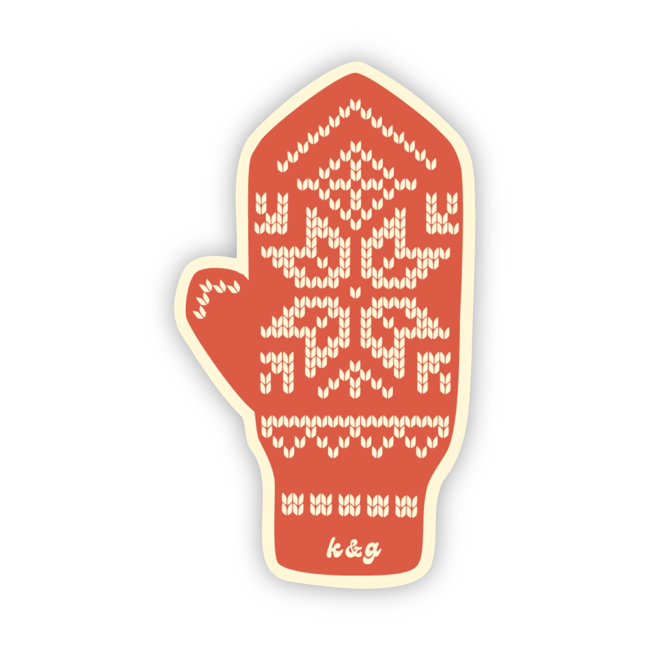 Norwegian Mitten Stickers