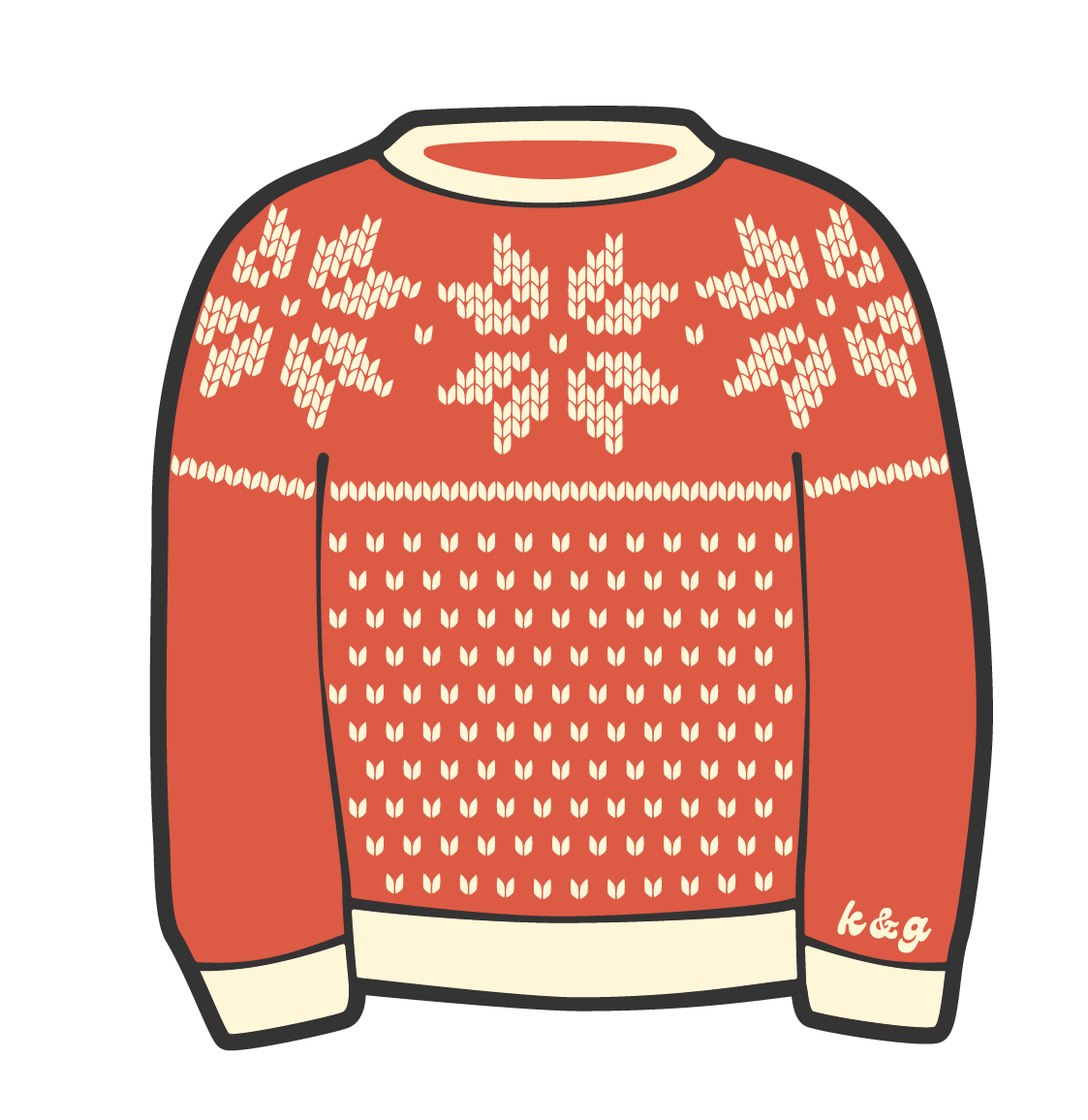 Norwegian Sweater Stickers